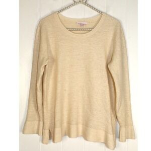 Peter Millar Women's Cream Alpaca Blend Sweater Size XL